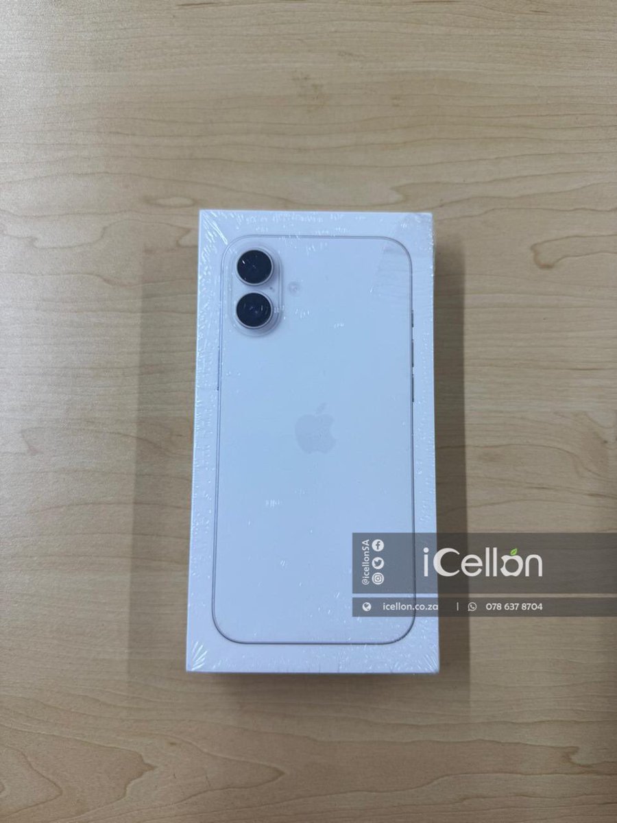 iCellonSA's tweet image. Brand New iPhone 16 Plus 128GB on SALE for only R18 999
WhatsApp us at wa.me/27786378704 or visit our online shop at icellon.co.za
—————————————————
#BrandNew #Apple #iphone16plus