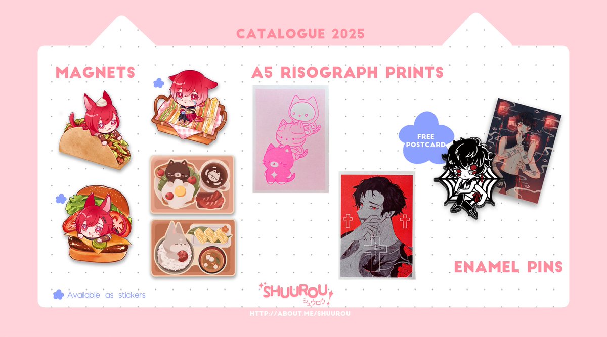 My catalogue for Kaicon Melbourne 2025, Feb 8-9! I’ll be at table K12 with @/__artificer✨ excited for another year of markets!