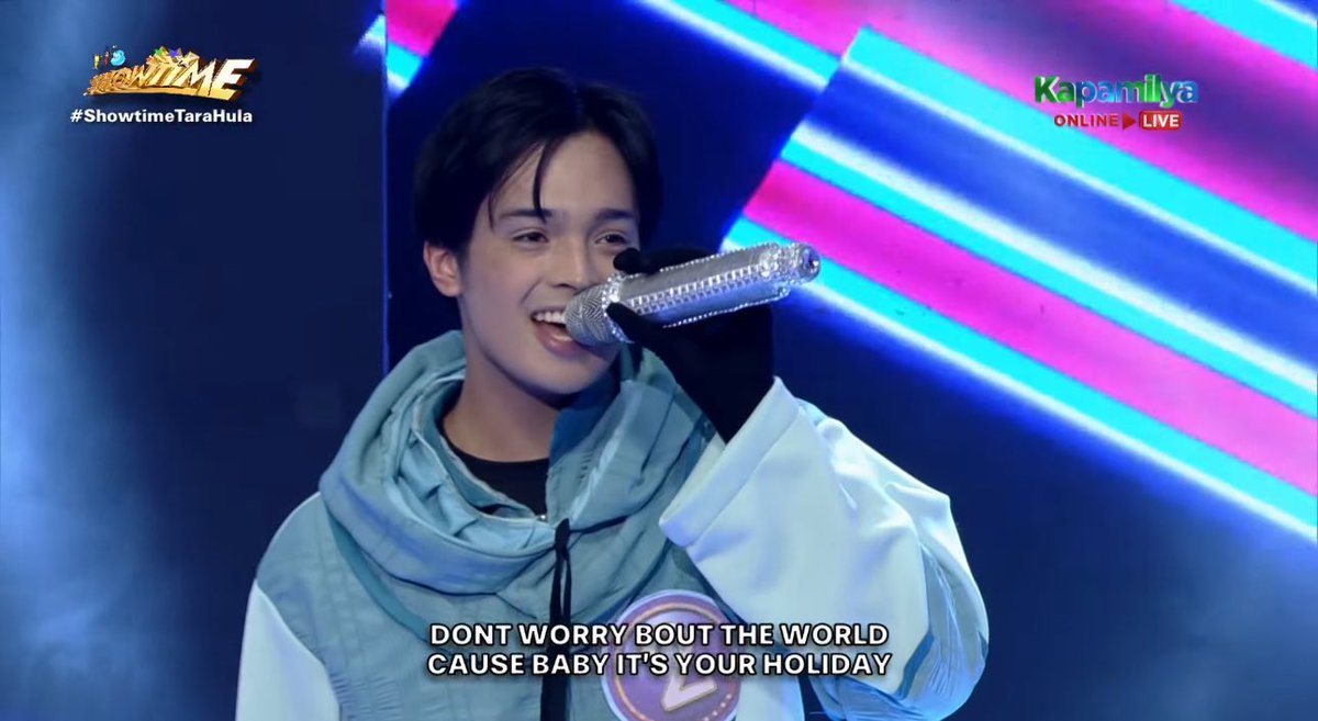 kowalerts's tweet photo. Hindi nahulaan ang TagoKanta! 

Ang TagoKanta of the day ay si KD Estrada 😍😍 
#ShowtimeTaraHula https://t.co/uYr7tHoD4a