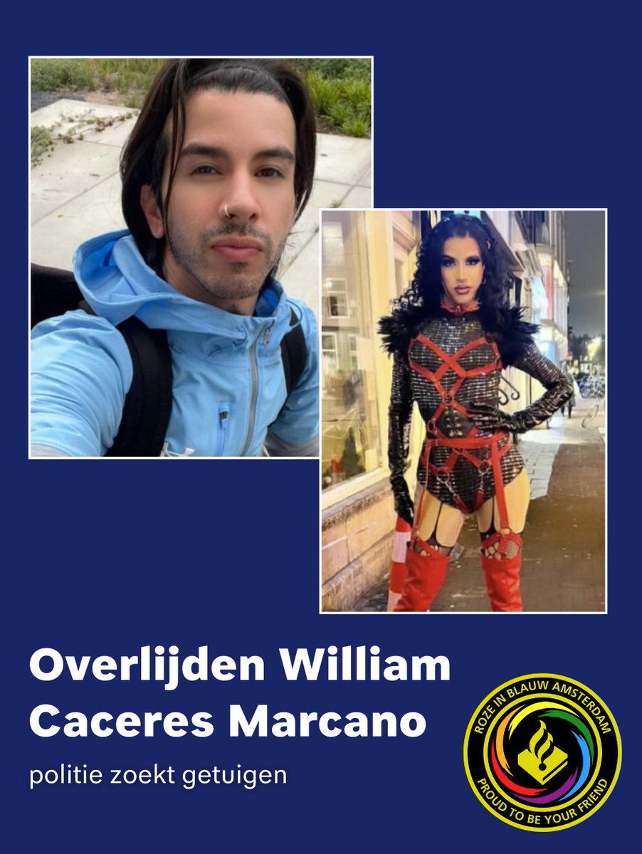William Caceres Marcano werd in de nacht van zo. 19 op ma. 20 jan. 2025 dood aangetroffen in een woning aan de Hogendijk in Zaandam. De politie gaat ervan uit van een misdrijf.

politie.nl/nieuws/2025/ja…

#williamcaceres