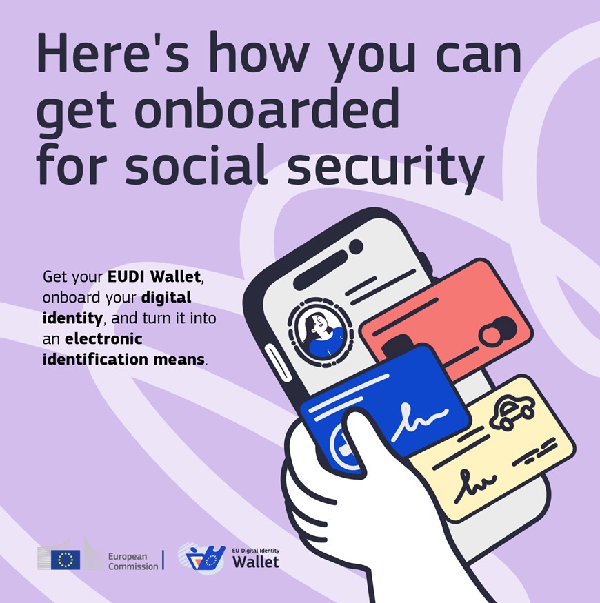 DC4EU_project's tweet photo. Meet Anna, verifying her #digitalidentity through the #EUDIW to securely receive her #EHIC and #PDA1 for seamless access to #socialsecurity benefits. This use case highlights how #DC4EU transforms #socialsecurity with a fully digital, and secure process. https://t.co/C5p1WcqrkH https://t.co/qikpvkiHAA