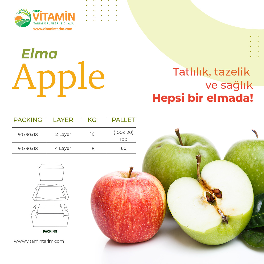 vitaminturkey's tweet photo. Tatlılık, tazelik ve sağlık hepsi bir ELMA' da!

Bize ulaşın:
info@vitamintarim.com
0 216 396 04 49

Sweetness, freshness and health all in one APPLE!

Contact us:
info@vitamintarim.com
+90 216 396 04 49

#yaşmeyvesebze #tarladansofraya #doğallezzetler #apple #elma @Nergishazal https://t.co/ploMSm1wK0
