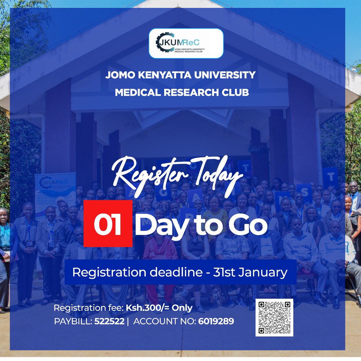 JKUAT Medical Research Club (@jkumrec) on Twitter photo ✨ Are you passionate about research?
📌 Ready to take the leap? Click the link below to register and be part of this exciting opportunity:
forms.gle/5WMShQvBfqv4qK…
Let’s make a difference, one discovery at a time! 🚀 ✨ Are you passionate about research?
📌 Ready to take the leap? Click the link below to register and be part of this exciting opportunity:
forms.gle/5WMShQvBfqv4qK…
Let’s make a difference, one discovery at a time! 🚀