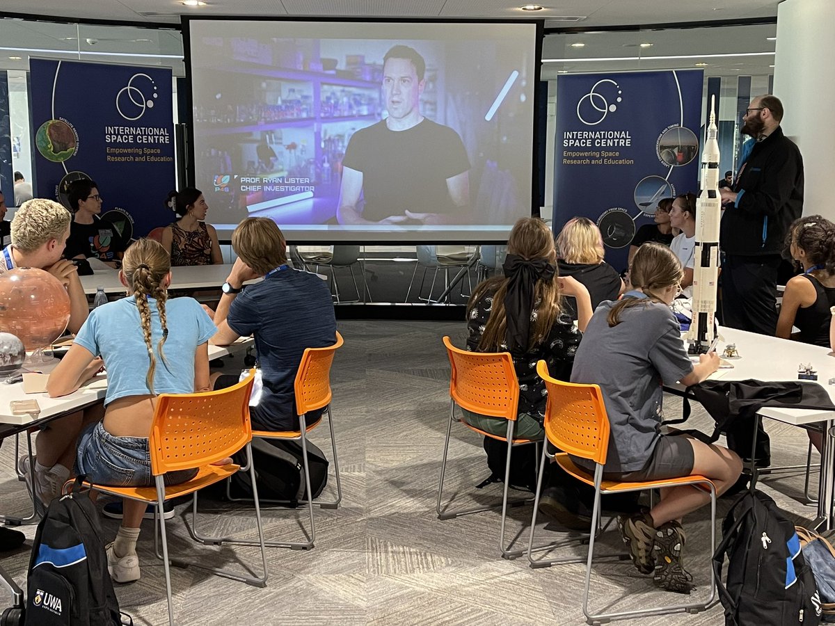 International Space Centre (@int_spacecentre) on Twitter photo Space Boot Camp: The <a href="/plants4space/">@Plants4Space</a> UWA Node came in for a very intensive Q&A and introduction to astrobiology. Thanks to Dr <a href="/JamesPBLloyd/">Dr James Lloyd</a>, Dr Troy Miller, Dr Farley Kwok van der Giezen, PhD candidate <a href="/GabHerring/">Gabrielle Herring</a> and April Harris (and did we spy <a href="/ClauseLeni/">Leni Campbell-Clause</a> in the background?) for Space Boot Camp: The <a href="/plants4space/">@Plants4Space</a> UWA Node came in for a very intensive Q&A and introduction to astrobiology. Thanks to Dr <a href="/JamesPBLloyd/">Dr James Lloyd</a>, Dr Troy Miller, Dr Farley Kwok van der Giezen, PhD candidate <a href="/GabHerring/">Gabrielle Herring</a> and April Harris (and did we spy <a href="/ClauseLeni/">Leni Campbell-Clause</a> in the background?) for