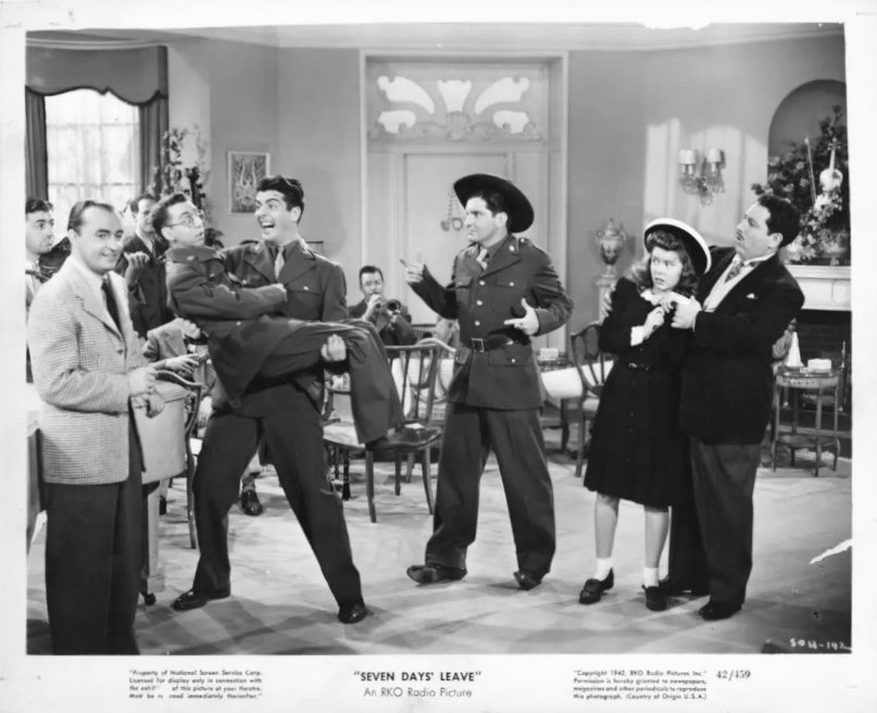 Before the day ends in my time zone, I want to remember Victor Mature on his birthday! His noir was excellent, he had wonderful gravitas in drama—but he could be a giddy delight in comedy! He's incredibly fun in Seven Days Leave, (1942). We don't talk about him enough!