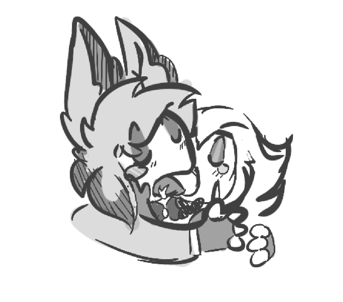 Xevitori's tweet photo. Guess who’s back after a month 
Have a silly #radioapple sketch while I work on more stuff https://t.co/ybMazitIFd