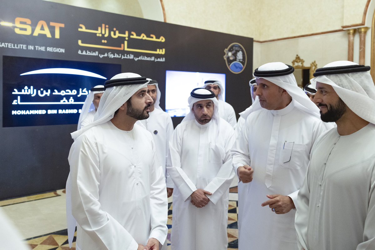 HamdanMohammed's tweet photo. I met with teams from the Mohammed Bin Rashid Space Centre and the MBZ Sat project, and learned more about their incredible journey and achievements. I’m proud of these bright young individuals whose dedication and hard work have led to the development of the region’s most advanced satellite, fully crafted by Emirati engineers.

With such remarkable talent and innovation, I’m confident the UAE will continue to reach new milestones in the space sector, making a lasting impact on the global scientific community and shaping a brighter future for humanity. Our message is clear: nothing is impossible for the UAE and its people.