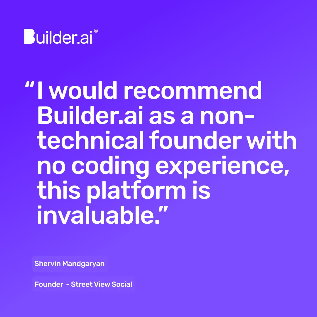 By partnering with Builder.ai, Street View Social has launched an innovative #AR overlay of context and content to the world!

Find out more about Street View Social's journey here: builder.ai/case-studies/s…