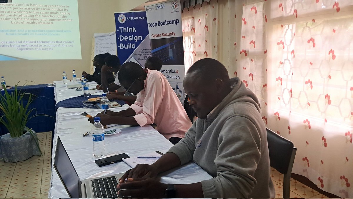 FablabWinam's tweet photo. "Failing to plan is planning to fail", Benjamin Franklin.
Fablab Winam team laying the groundwork for success at our Strategic Planning Workshop.
#strategicplanning #goalsetting #planning #fablab #fablabwinam #fabgraphics https://t.co/qoBO4rgekk