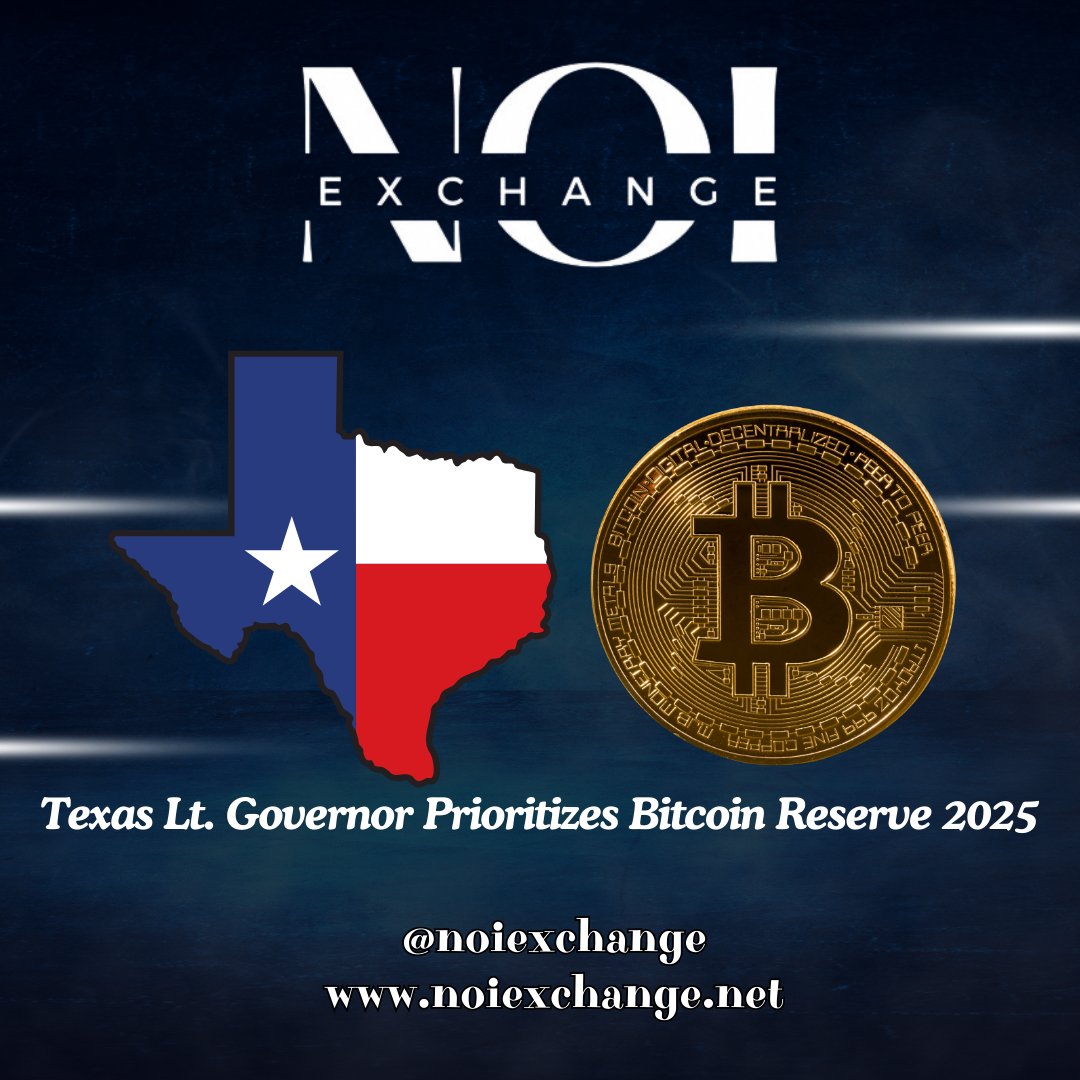 JUST IN: 🇺🇸 Texas Lt. Governor Dan Patrick prioritizes a Bitcoin Reserve for 2025! 🚀 Texas aims to lead the digital economy with crypto-backed reserves. 
Trade securely on NOI Exchange – the future of hybrid crypto trading!

 #Bitcoin #Crypto #Texas #NOI