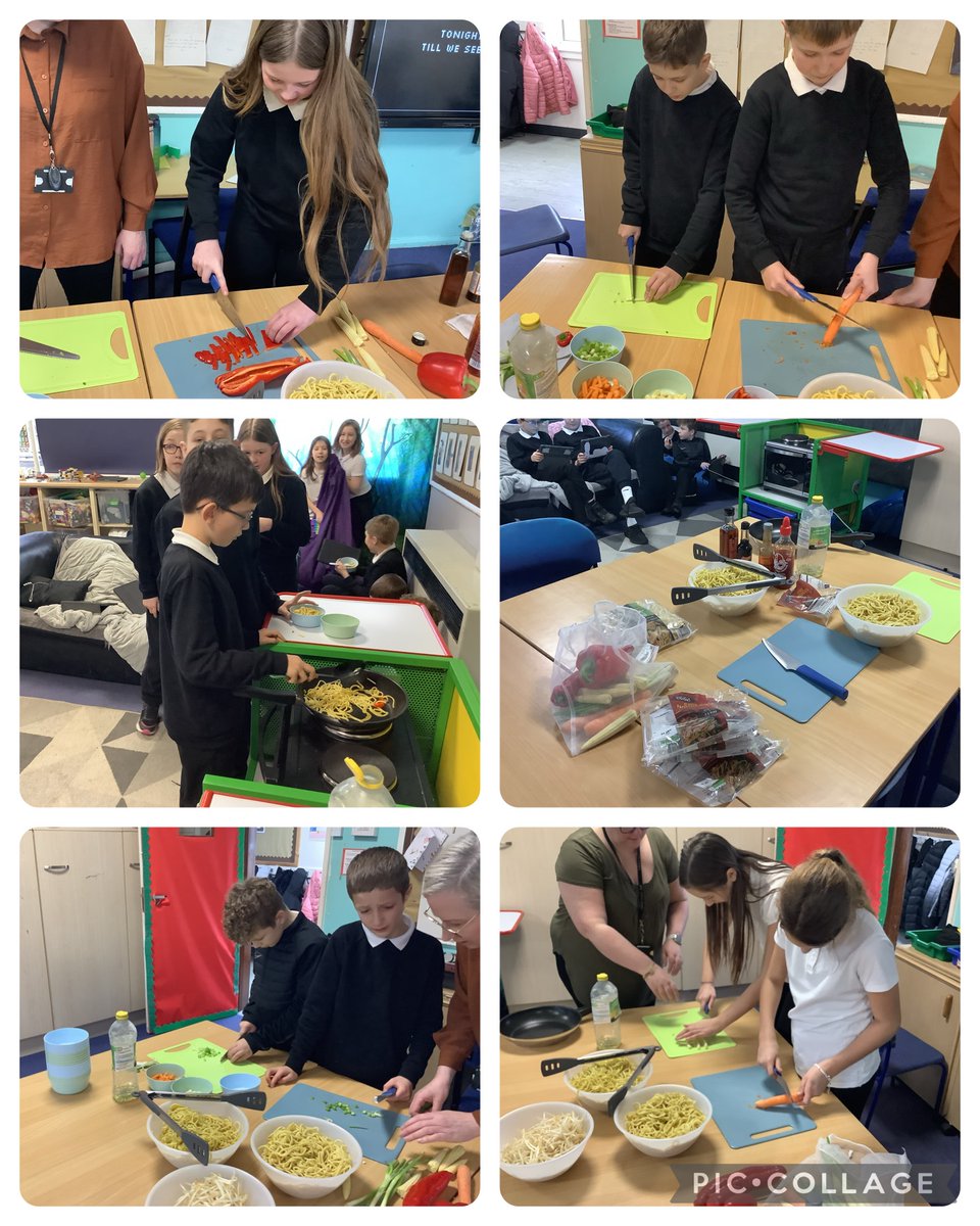 Food prep skills on display. Cooking delicious veg fried noodles last week 😋.