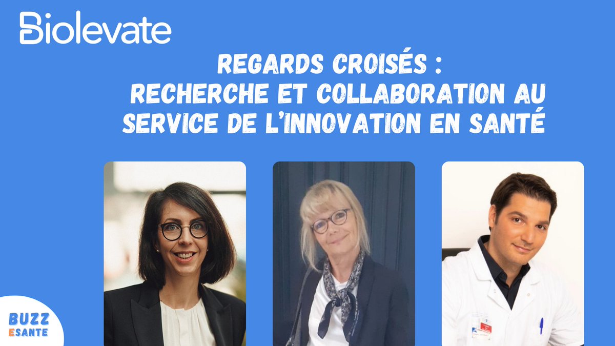 🎤 Regards croisés : recherche et collaboration au service de l’innovation en santé avec Florence Armstrong (<a href="/Biolevate/">Biolevate</a>), Dr Laurence Michel (<a href="/Inserm/">Inserm</a>) et Dr Kevin Serror (AP-HP)

👉 A découvrir sur <a href="/Buzzesante/">Buzzesante</a> : buzz-esante.fr/regards-croise…

#biolevate #IA #esante #partenariat