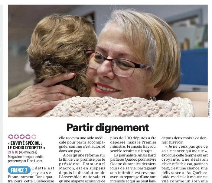Elga Marzou (@elgamarzou) on Twitter photo « Un reportage d’une rare intensité qui ne peut laisser personne insensible ».
🔴 Le choix d’Odette
Ce soir dans <a href="/EnvoyeSpecial/">Envoyé spécial</a> <a href="/EliseLucet/">Elise Lucet</a> <a href="/anaisbard/">Anaïs Bard</a>
Via <a href="/le_Parisien/">Le Parisien</a> « Un reportage d’une rare intensité qui ne peut laisser personne insensible ».
🔴 Le choix d’Odette
Ce soir dans <a href="/EnvoyeSpecial/">Envoyé spécial</a> <a href="/EliseLucet/">Elise Lucet</a> <a href="/anaisbard/">Anaïs Bard</a>
Via <a href="/le_Parisien/">Le Parisien</a>