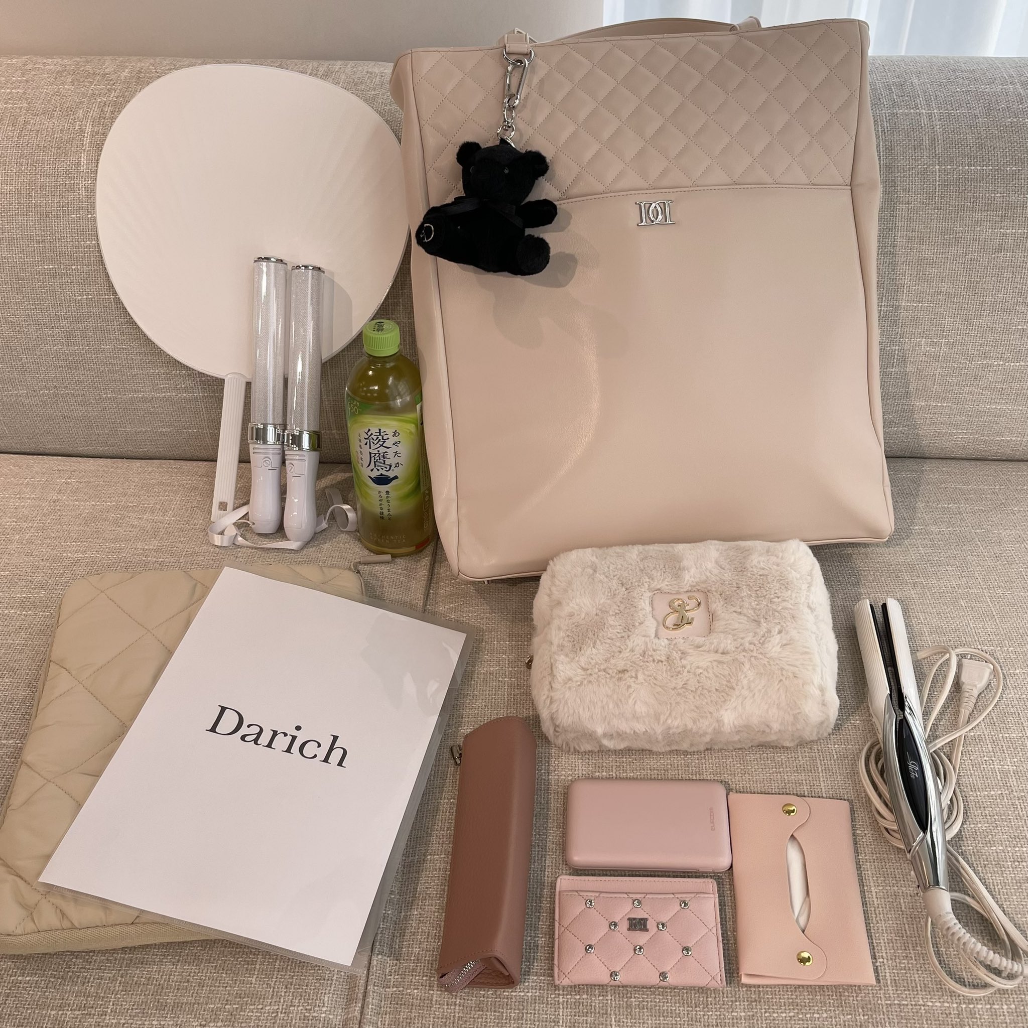 Darich ダーリッチ サテンポーチバッグ ダーリッチ サテンポーチバッグ ピンク 新品未開封 Darich