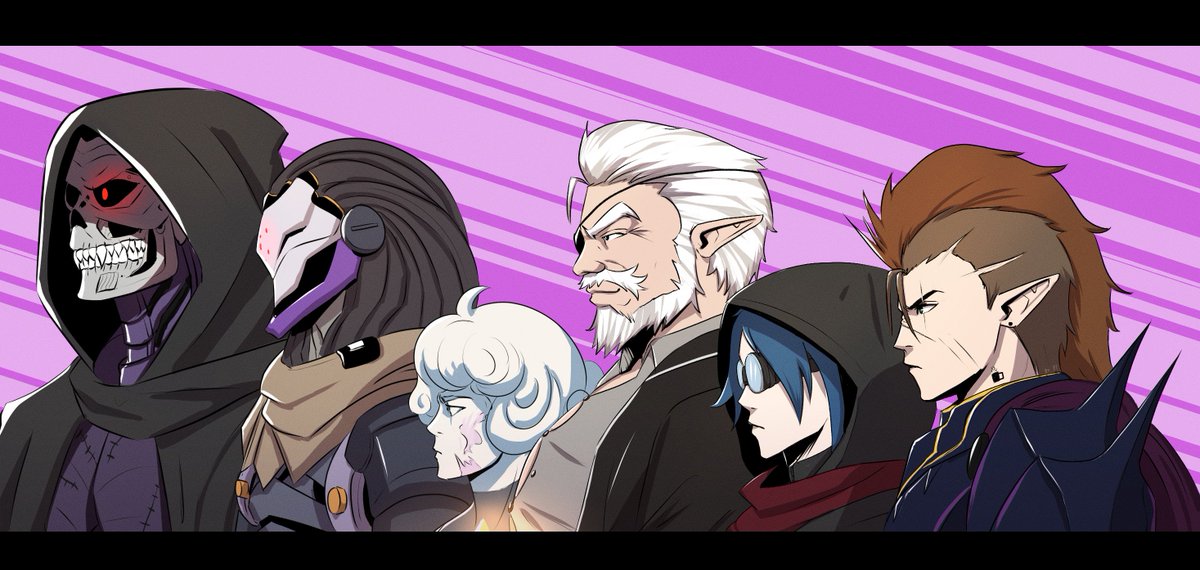 paw_draws's tweet photo. Endgame Party ( Drakkenheim )

Rarest shot of them looking cool other than them arguing with each other 

It was crazy campaign that lasted for one year.

Big thank you for giving the crazy yet amazing memories to DM Chibithulhu. I couldn't ask for better party. #dnd https://t.co/kp05XKAcd5