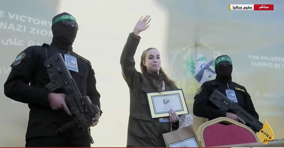 SuppressedNws's tweet photo. Agam Berger received her graduation certificate from Al-Qassam and a goodie bag 😂 https://t.co/gism6zmBlj