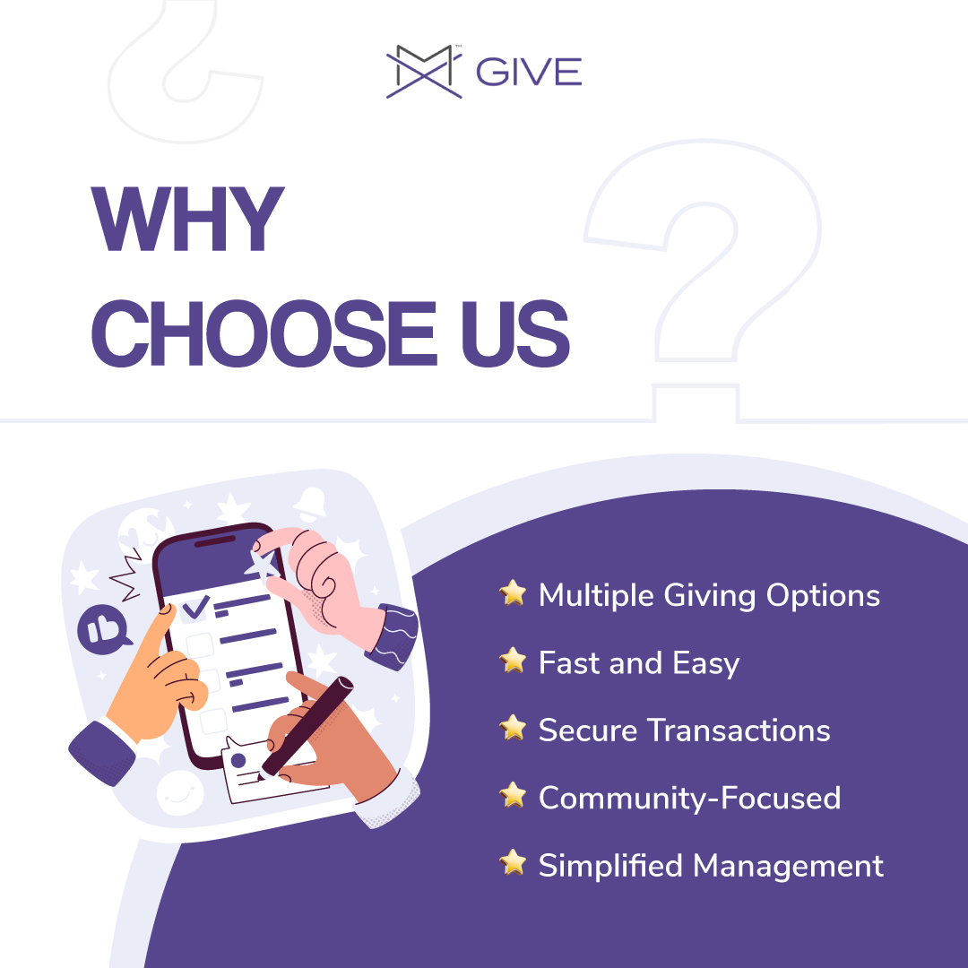 Maximize your organization's impact with MX Give!

Our all-in-one platform offers seamless online donations, recurring giving options, and text-to-give services—designed to streamline your fundraising efforts.
Contact us today at +1 346-767-6884 or visit mxgive.com