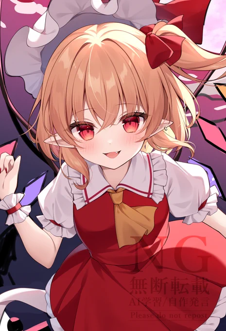 アクスタ用フランちゃんのお顔がかわいいので全人類見てくれ....#東方Project 