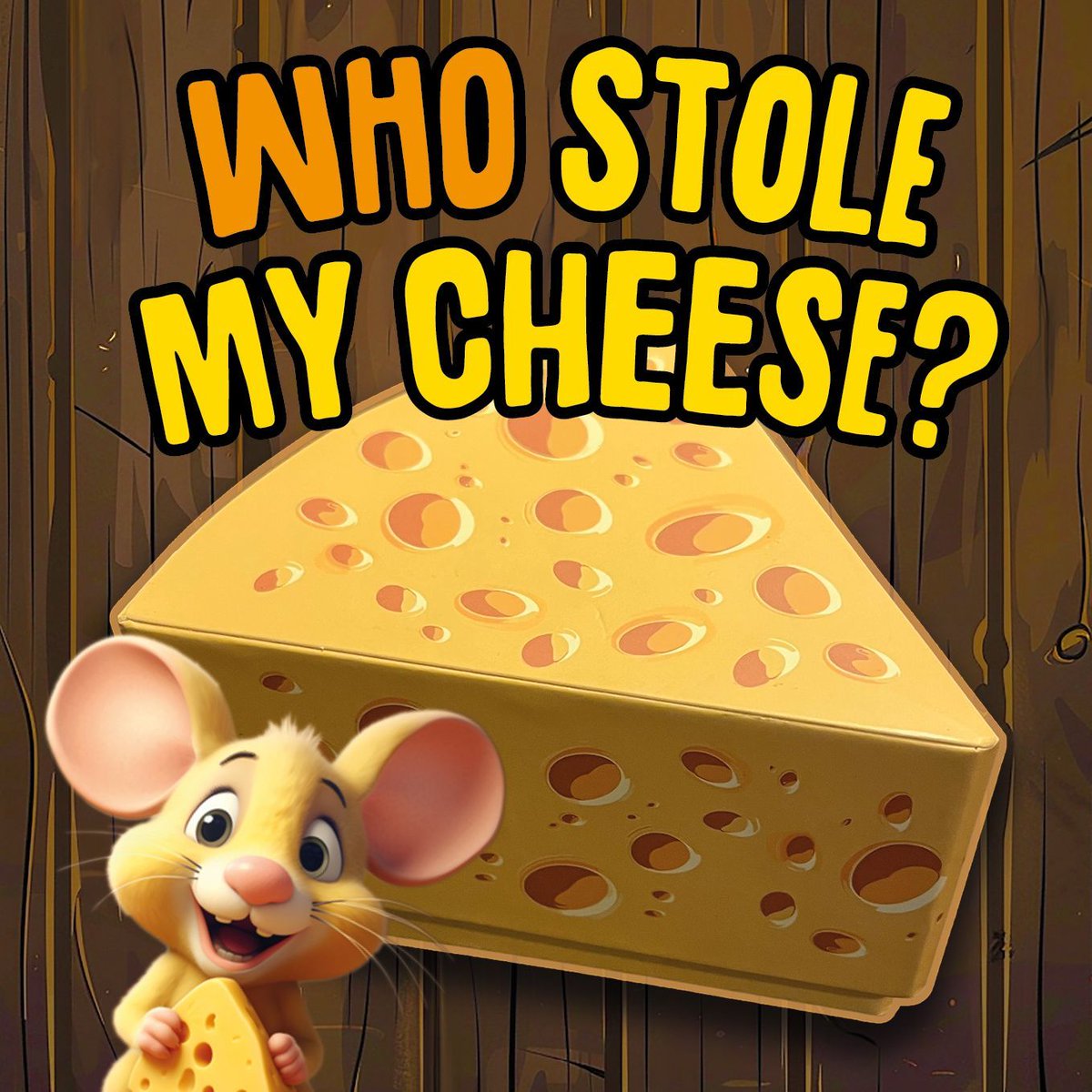 gunpowder's tweet photo. Who Stole My Cheese? THINK TRAITORS... BUT FOR KIDS! A party board game for BIG EARED detectives 4-8 players - ages 5 to adult - Are you an innocent mouse? or PINKY the cheese snatching thief? https://t.co/tIIoWOhOnu #boardgames #cheese #whostolemycheese #traitors #werewolf https://t.co/QtJNy7hgi4