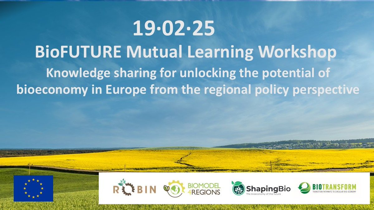 ShapingBio_eu's tweet image. Join us in this online workshop 👇 It's a unique opportunity to bring together stakeholders, regional policymakers & EU projects - including ShapingBio - to explore innovative strategies for advancing the #bioeconomy across Europe.
Learn more 👉 shorturl.at/vnuKi 👈