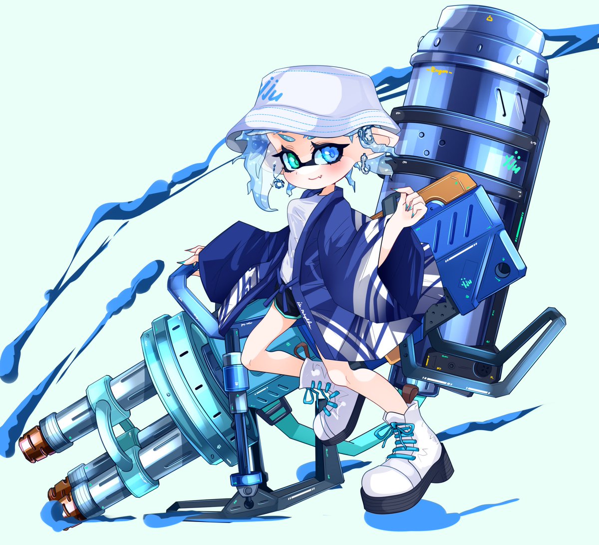 kiss_my_eyelidz's tweet photo. Hydra Splatling Nemophila "Love Like Winter"
#Splatoon3
#Respect4you https://t.co/U5AL3cL5w7