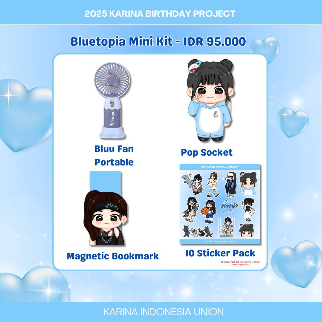 🩵 Bluetopia Charm Pack - IDR 126.000
🩵 Bluetopia Light Pack - IDR 100.000
🩵 Bluetopia Mini Kit - IDR 95.000