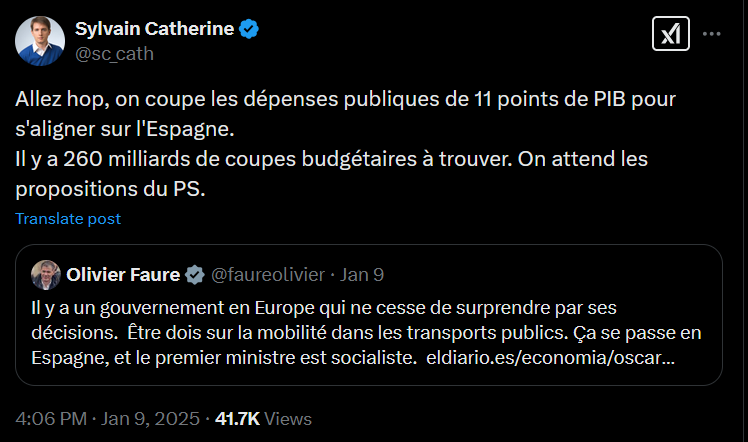 sc_cath's tweet image. Oui, nous aligner sur l'Espagne, ça commence par 260 milliards de coupes budgétaires.