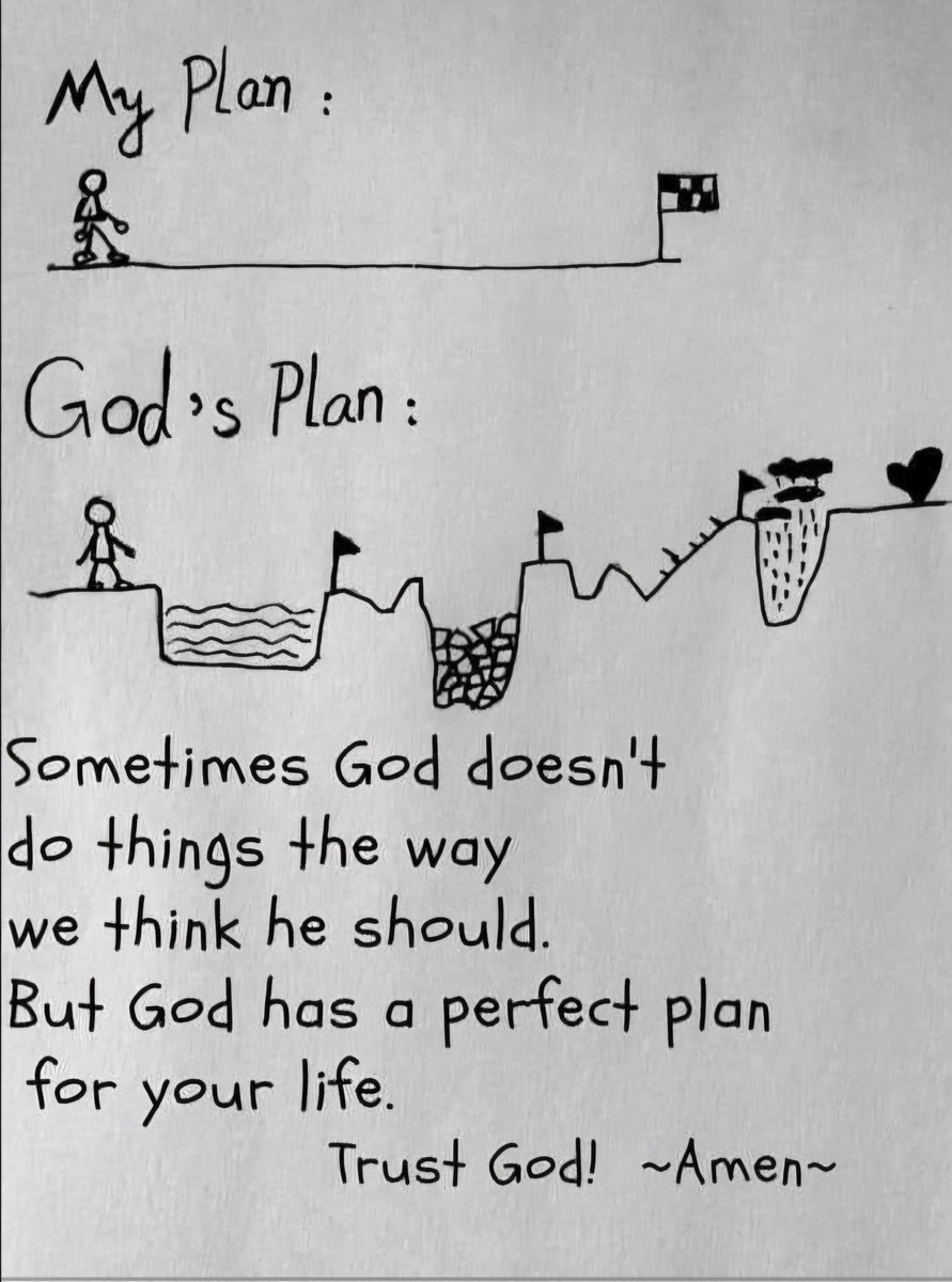 The Lord has a plan. Trust it! Sometimes, this is difficult to remember. If the journey was easy, the destination wouldn't be worth it. Thank him for the tough times &amp; be grateful for them. On the other side of these hard days are the greatest ones to come! The Lord gives his