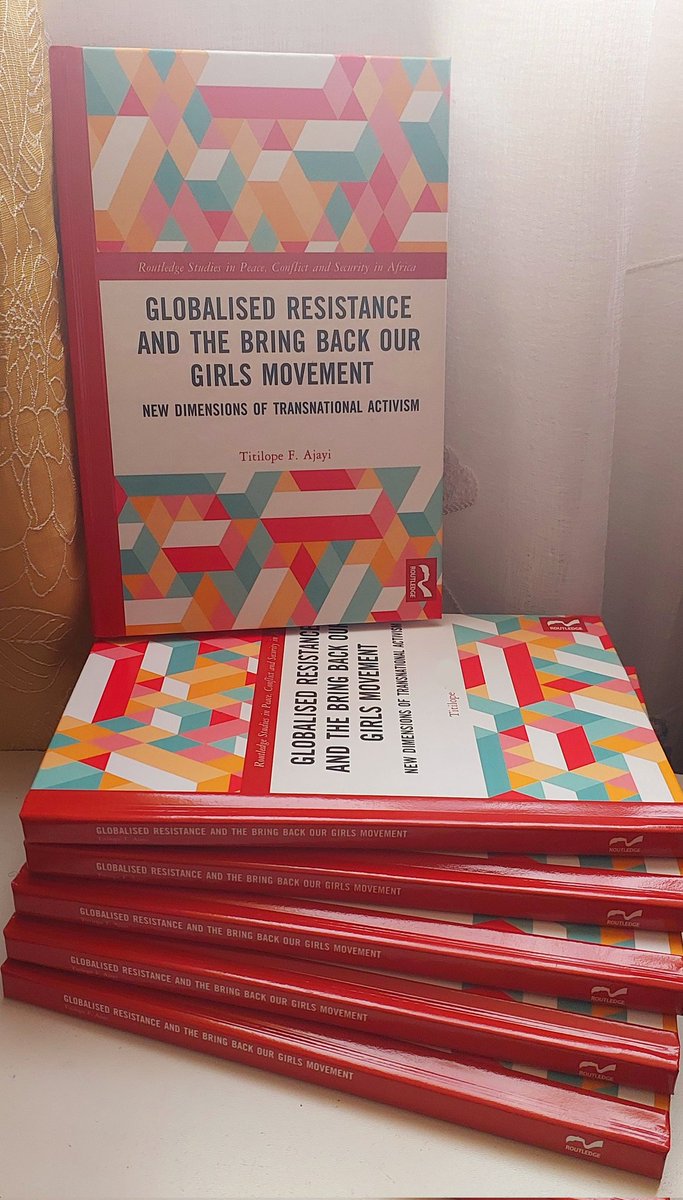 Titilope F Ajayi, PhD (@matalope) on Twitter photo Received the first copies of my book last week. Deeply thankful to everyone who made it happen.
To buy/order review copies:
routledge.com/Globalised-Res…
<a href="/APN_SSRC/">African Peacebuilding Network</a> <a href="/NextGenAfrica/">SSRC's Next Gen Africa</a> <a href="/adomakoampofo/">Akosua Adomako Ampofo #StopGalamseyNow</a> <a href="/ALIGN_Gender/">ALIGN Gender Norms Platform</a> <a href="/wunpini_fm/">Wunpini F. Mohammed, Ph.D</a> <a href="/FemnetProg/">FEMNET</a> <a href="/FemAfrica/">Feminist Africa</a> @ToniHaastrup <a href="/namataik_/">Namatai Kwekweza🇿🇼</a> <a href="/CIHABlog/">CIHA</a> Received the first copies of my book last week. Deeply thankful to everyone who made it happen.
To buy/order review copies:
routledge.com/Globalised-Res…
<a href="/APN_SSRC/">African Peacebuilding Network</a> <a href="/NextGenAfrica/">SSRC's Next Gen Africa</a> <a href="/adomakoampofo/">Akosua Adomako Ampofo #StopGalamseyNow</a> <a href="/ALIGN_Gender/">ALIGN Gender Norms Platform</a> <a href="/wunpini_fm/">Wunpini F. Mohammed, Ph.D</a> <a href="/FemnetProg/">FEMNET</a> <a href="/FemAfrica/">Feminist Africa</a> @ToniHaastrup <a href="/namataik_/">Namatai Kwekweza🇿🇼</a> <a href="/CIHABlog/">CIHA</a>