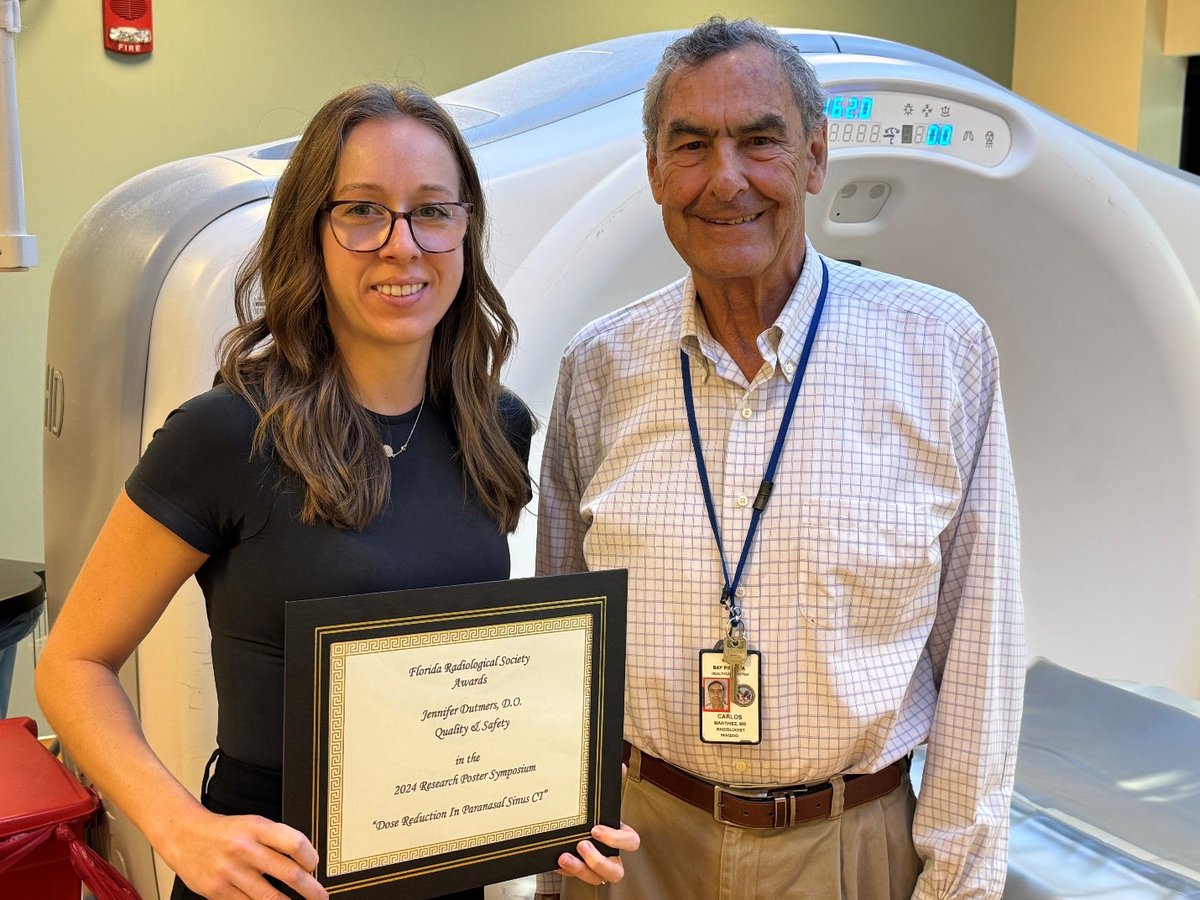 Please join us in congratulating Bay Pines VA Staff Radiologists Dr. Carlos Martinez and Dr. Jennifer Dutmers for their receipt of the Quality and Safety award for their work to reduce the amount of radiation Veterans are exposed to during treatment.

va.gov/bay-pines-heal…
