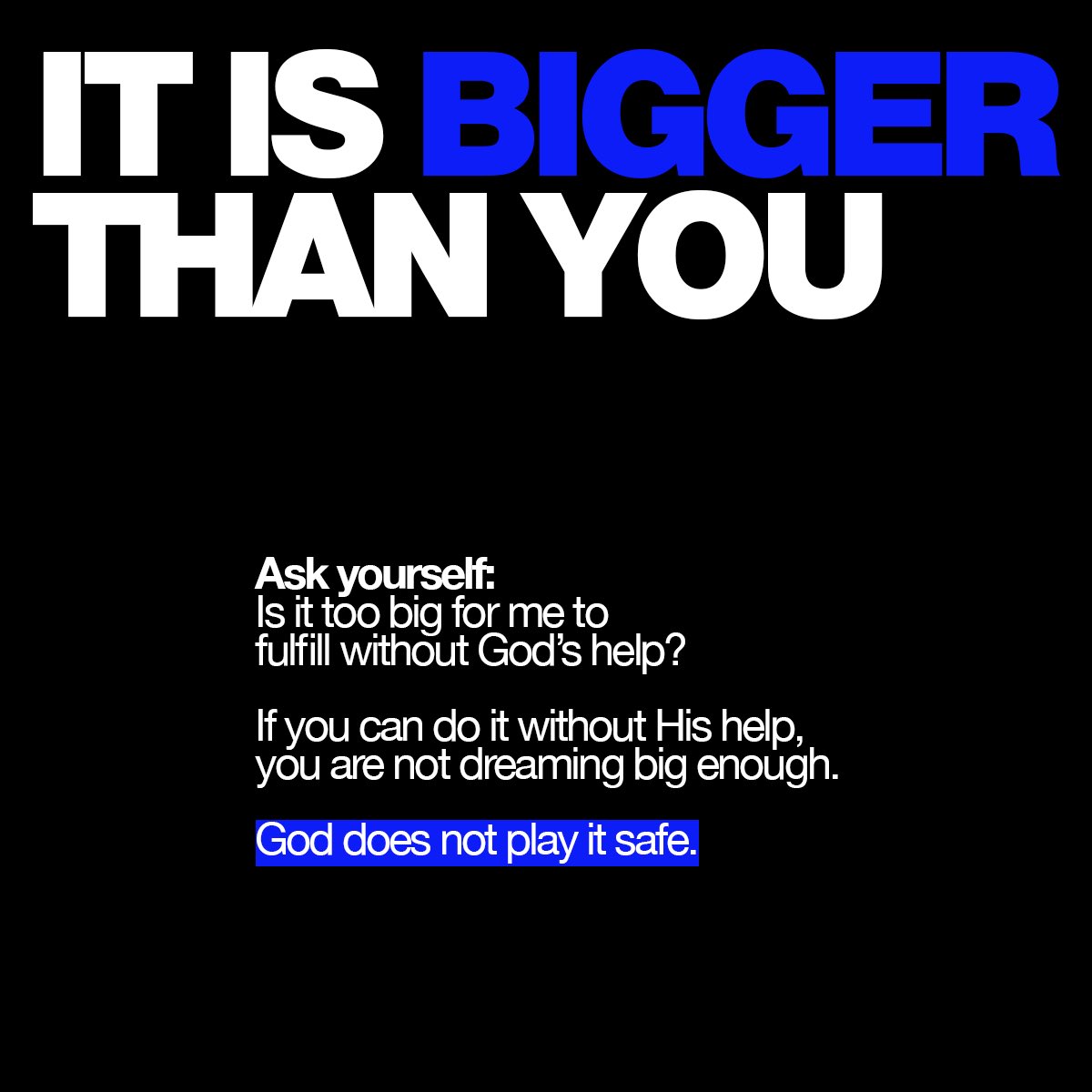 EricPetree's tweet photo. Not every dream is a God dream, but when it is, you’ll know. It’s bigger than you, it won’t leave you alone, and it’s worth everything!!
What’s the dream God has placed in your heart?
#GodDream #Revive25 #ReviveYourDream #Citygate #church #ericpetree https://t.co/u4DviSiSvE