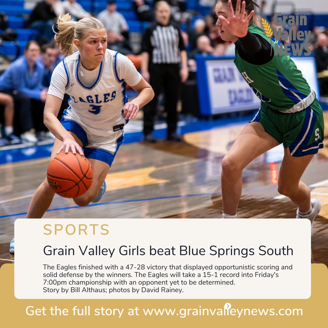 In Sports: Grain Valley Girls beat Blue Springs South

grainvalleynews.com/news/grain-val…

Story by <a href="/AlthausEJC/">Bill Althaus</a>. Photos by <a href="/PhotoRainey/">David Rainey</a>