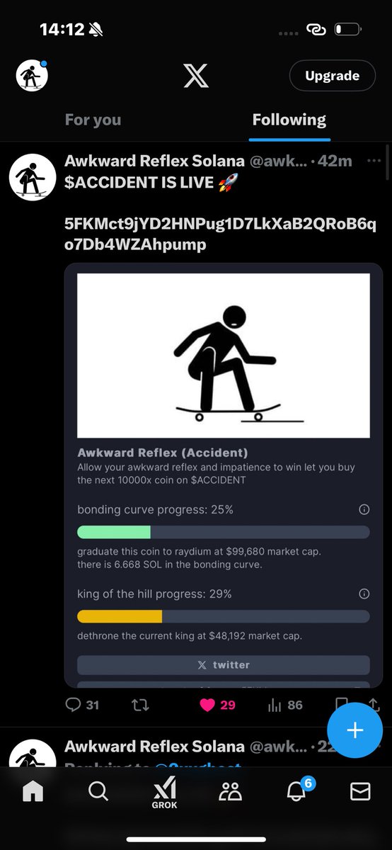 awkwardReflex's tweet photo. @Cobratate $ACCIDENT IS LIVE 🚀

5FKMct9jYD2HNPug1D7LkXaB2QRoB6qo7Db4WZAhpump https://t.co/tgn1FJb6n2