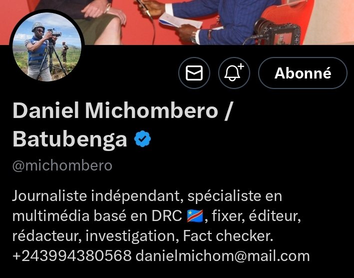 SerNkaf's tweet photo. @kabumba_justin Alerte !!!!! Sa fait déjà 48h qu'il n fait pas signe de vie sur son compte X Daniel Michombere Batubenga..... veuillez alerté les autorités https://t.co/LOBqlYgFw1