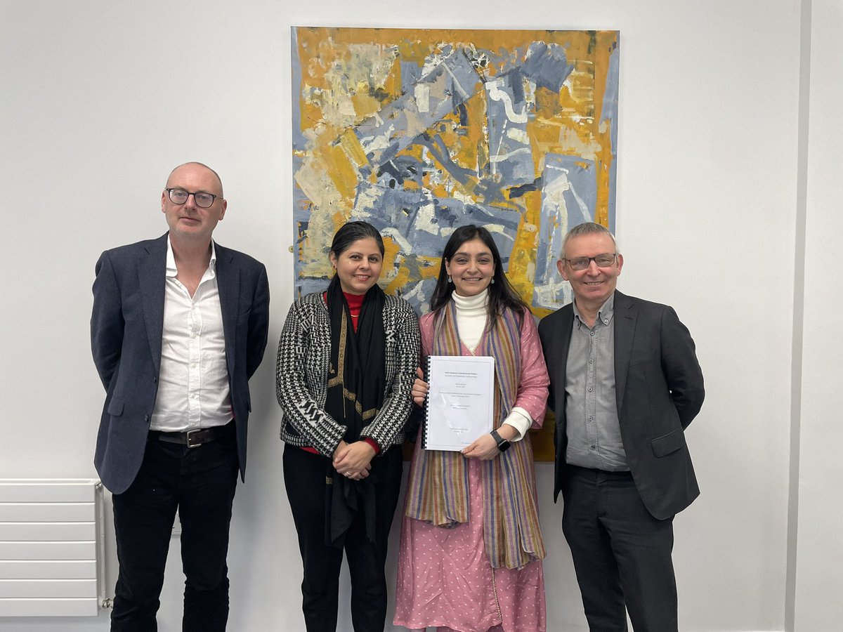 Gëzim Visoka (@gezimvisoka) on Twitter photo Congratulations to Vidushi Kaushik (<a href="/kaushikvidushi/">Vidushi Kaushik</a>) for successfully passing PhD viva! The thesis was supervised by <a href="/JohnDoyleDCU/">John Doyle</a> and examined by @rogermacginty and Jivanta Schottli. <a href="/LawGovDCU/">Law and Gov DCU</a> <a href="/HumanitiesDCU/">Faculty of Humanities & Social Sciences @ DCU</a> Congratulations to Vidushi Kaushik (<a href="/kaushikvidushi/">Vidushi Kaushik</a>) for successfully passing PhD viva! The thesis was supervised by <a href="/JohnDoyleDCU/">John Doyle</a> and examined by @rogermacginty and Jivanta Schottli. <a href="/LawGovDCU/">Law and Gov DCU</a> <a href="/HumanitiesDCU/">Faculty of Humanities & Social Sciences @ DCU</a>