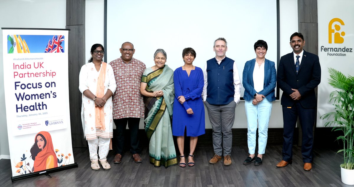 Fernandez Hospitals (@fernandezhospit) on Twitter photo The first India-UK women’s health research meet involving Fernandez Hospital & Educational Research Foundation & the University of Liverpool, marked a new chapter in advancing women’s health globally. #IndiaUK4WomensHealth
<a href="/Indiekaur397670/">Indiekaur</a> <a href="/wesstreeting/">Wes Streeting</a> <a href="/thangaratinam/">Professor Shakila Thangaratinam</a> The first India-UK women’s health research meet involving Fernandez Hospital & Educational Research Foundation & the University of Liverpool, marked a new chapter in advancing women’s health globally. #IndiaUK4WomensHealth
<a href="/Indiekaur397670/">Indiekaur</a> <a href="/wesstreeting/">Wes Streeting</a> <a href="/thangaratinam/">Professor Shakila Thangaratinam</a>
