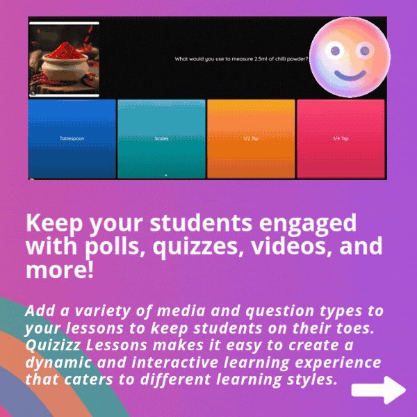 BellCarla1's tweet image. I&apos;m obsessed with @quizizz  Lessons!  They make it so easy to create dynamic, interactive lessons that keep my students engaged from start to finish. Plus, the data I get is invaluable.  Highly recommend! #Quizizz #TeachingTools #EdTech