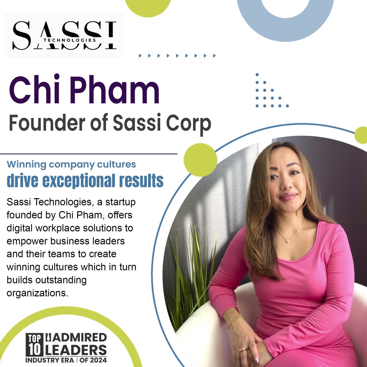 Chi Pham #founder of Sassi Corp
#digitalworkplace #solutions #empower #businessleaders #winningcultures #organizations #innovation #development #excellence #products #financialmanagement
industry-era.com/Chi-Pham-Found…