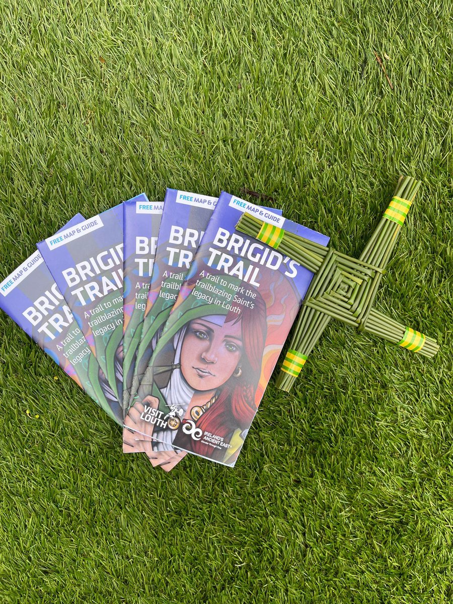 Explore St. Brigid’s story in Louth with the free Brigid’s Trail Map &amp; Guide ✨
Visit the stunning Brigid of Faughart mural, the ancient healing stones at St. Brigid’s Shrine, and the serene Holy Well at the Hill of Faughart. 
Download it here bit.ly/428yyqD 
#VisitLouth