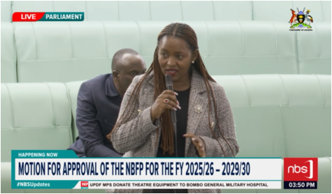 Hon. <a href="/BRENNANDA/">BRENDA NABUKENYA</a>: The education report highlights that research is underfunded. 

Rt. Hon. Speaker, if research and innovation funds are invested, it will be for the public good.

#PlenaryUg #NBSUpdates #NBSParliamentLive