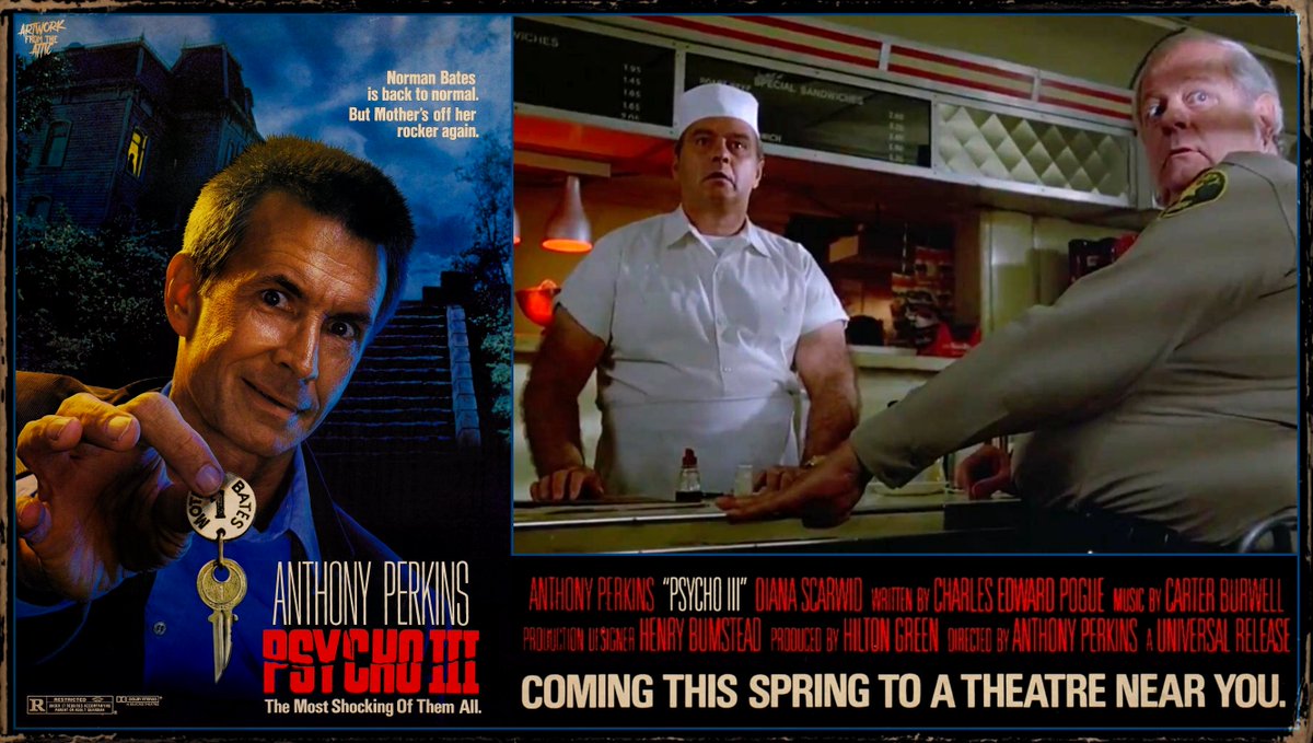 videovampir's tweet photo. "Unlock the terror. Unlock the fear. And enter into the all new nightmare of..."
#psychoIII #anthonyperkins #dianascarwid #jefffahey #robertamaxwell #80s #artwork #lobbycard https://t.co/0GH6Ecro9E