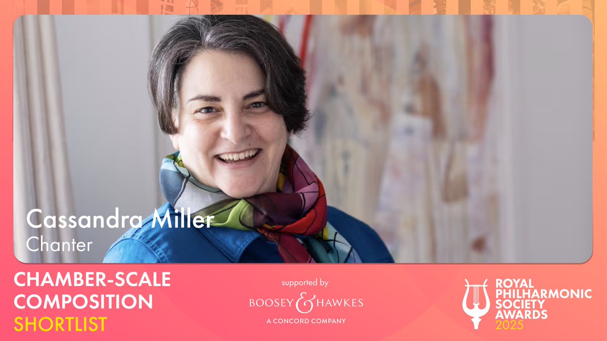 Royal Philharmonic Society (@royalphilsoc) on Twitter photo Cassandra Miller transforms the music of Scottish smallpipes player Brighde Chaimbeul in Chanter, a concerto for guitar and strings, written for <a href="/seanstshibe/">Sean Shibe</a> and <a href="/DunedinConsort/">Dunedin Consort</a>. Delicate scoring creates a magical, dreamlike quality to her work. <a href="/Fabercomposers/">Faber Music Composers</a> #RPSAwards Cassandra Miller transforms the music of Scottish smallpipes player Brighde Chaimbeul in Chanter, a concerto for guitar and strings, written for <a href="/seanstshibe/">Sean Shibe</a> and <a href="/DunedinConsort/">Dunedin Consort</a>. Delicate scoring creates a magical, dreamlike quality to her work. <a href="/Fabercomposers/">Faber Music Composers</a> #RPSAwards