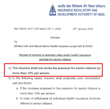 BeshakIN's tweet photo. 🚨 IRDAI steps in to control premium hikes for Senior Citizens

Over the years, senior citizens have faced steep premium hikes - sometimes as high as 100% - sparking major concerns. 📈

Now, IRDAI has taken action to regulate these increases. 🧵👇 https://t.co/vOvg5nEYbg