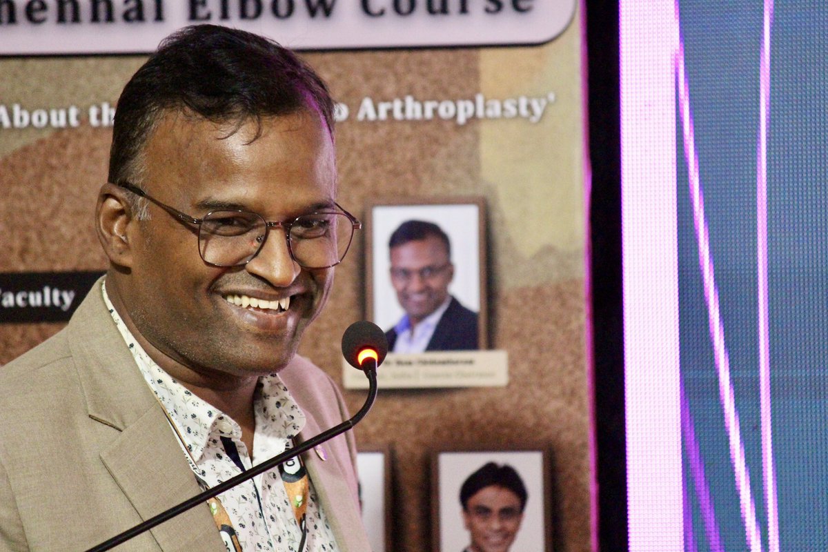 _RamChidambaram's tweet image. Great Elbow Time!!
Chennai Upper Limb Unit successfully hosted the Chennai Elbow Course, India's first-ever course focused on elbow surgery. A big thank you to @Gnomelover1970 from Cambridge, UK, and all the national faculty. Needless to say Lee and I had a tonne of fun!!