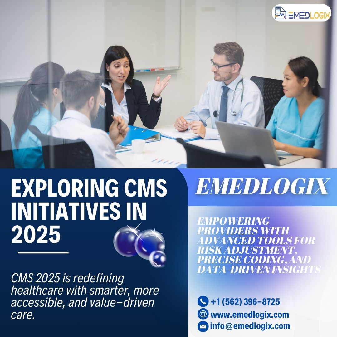 emedlogix's tweet image. Exploring CMS Initiatives in 2025 with EMEDLOGIX 

CMS enhances healthcare accessibility &amp;amp; quality in 2025. EMEDLOGIX supports these changes with tools for risk adjustment, value-based care &amp;amp; data-driven insights.

Read more: emedlogix.com/exploring-cms-…

#Emedlogix #NLP