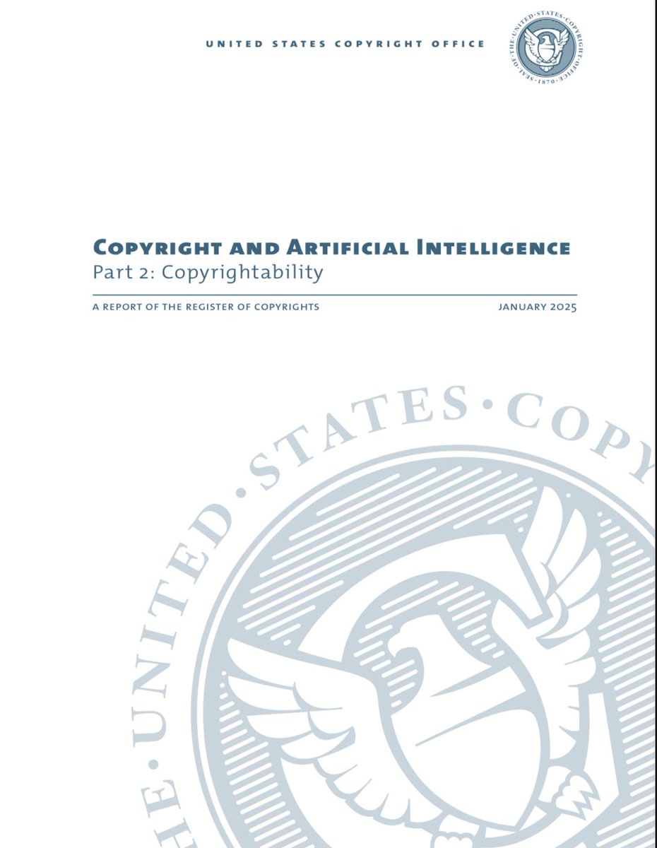 The U.S. Copyright Office’s report, Copyright and Artificial Intelligence, Part 2: Copyrightability, reinforces that copyright protection requires human authorship. AI can serve as a tool, much like a camera or digital software, but works generated solely by AI without