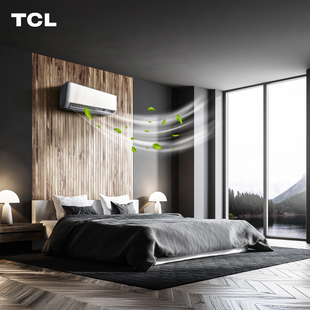 ghana_tcl's tweet image. Cool down in style with TCL! ❄️ What’s your favorite way to relax and unwind at home? Drop your thoughts below! The TCL Air Conditioner brings powerful cooling and energy efficiency for a refreshing breeze, whenever you need it. #TCL #Airconditioner #TCLElectronics #TCLGhana