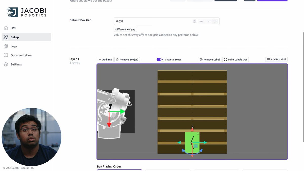 Jacobi Robotics (@jacobi_robotics) on Twitter photo Configuring new SKUs in the <a href="/Jacobi_Robotics/">Jacobi Robotics</a> Palletizer is now easier than ever; no programming required!
✅ Define box dimensions & orientation
✅ Drag-and-drop pallet patterns
✅ Optimize multi-box picking
✅ Simulate before deployment
Watch tutorial: hubs.ly/Q034GlD10 Configuring new SKUs in the <a href="/Jacobi_Robotics/">Jacobi Robotics</a> Palletizer is now easier than ever; no programming required!
✅ Define box dimensions & orientation
✅ Drag-and-drop pallet patterns
✅ Optimize multi-box picking
✅ Simulate before deployment
Watch tutorial: hubs.ly/Q034GlD10
