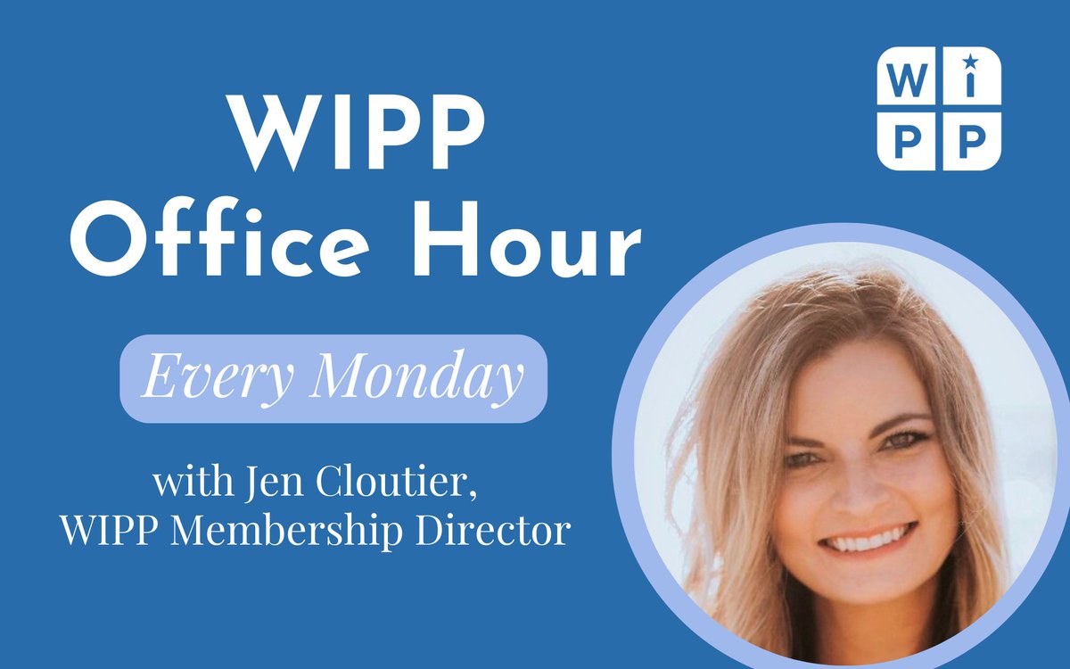 Have questions about WIPP Membership? Join the WIPP Membership Office Hours to get answers! wipp.org/events/EventDe…