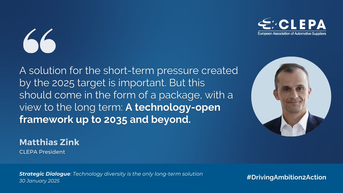🔴#StrategicDialogue: Technology diversity is the only long-term solution

With 2035 fast approaching, Europe risks falling behind unless it embraces a broader technological bridge towards electrification—including plug-in hybrids, range extenders, hydrogen, and sustainable